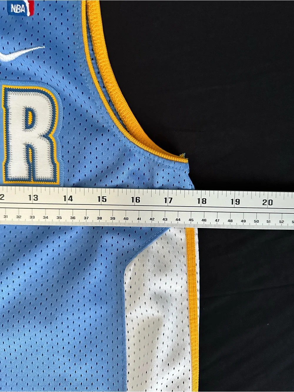 Vintage Nike Carmelo Anthony Denver Nuggets Jersey #15 - Light Blue - Size M